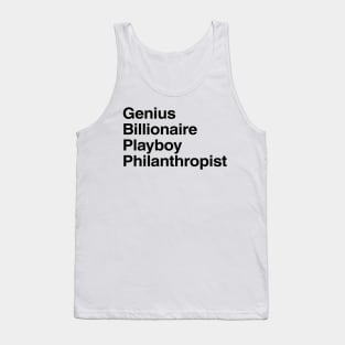 Genius, Billionaire, Playboy, Philantropist Tank Top